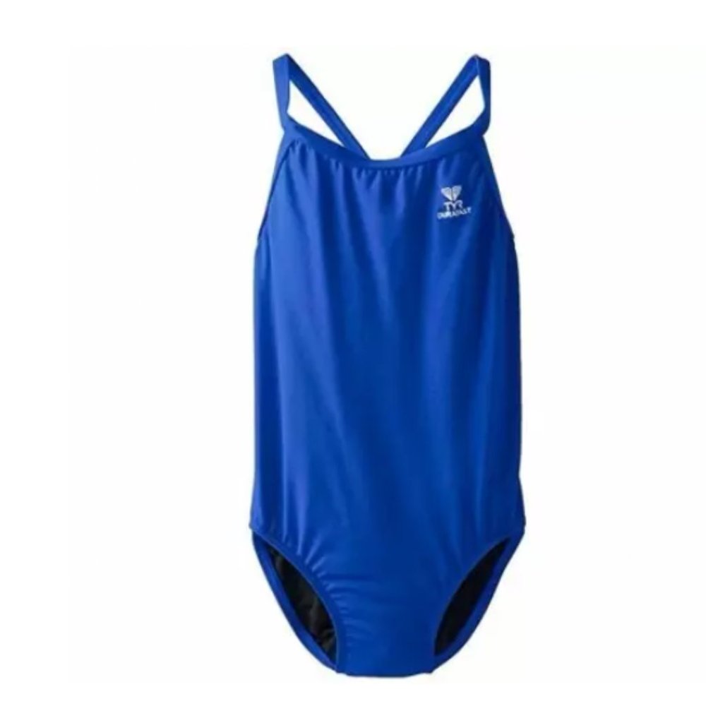 TYR Girl's Durafast Elite Solid Diamondfit Swimsuit SZ: 38
